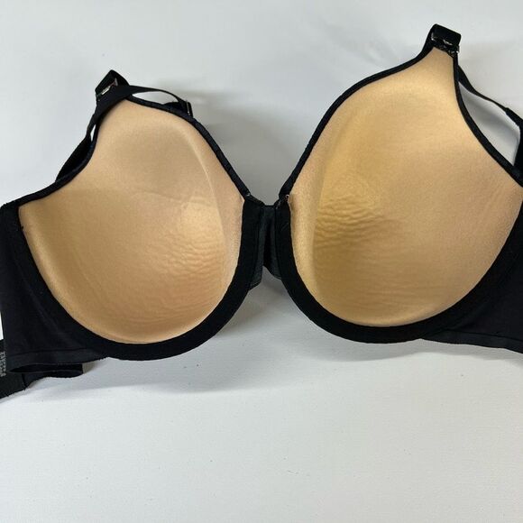 Soma Vanishing Back Full Coverage Black Lace Bra 34DD - Picture 3 of 4